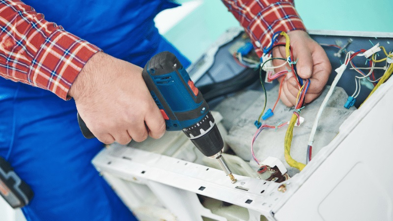 Kızılcahamam Daylux Daylux çamaşır makinesi kart tamiri – Su almama arızası orijinal parça ile giderildi. - Teknik servis örneği